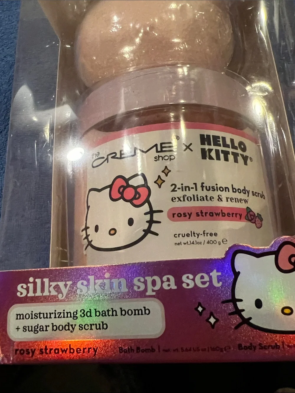 The Crème Shop x Hello Kitty Silky Skin Spa Set - rosy strawberry